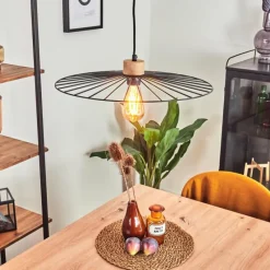 Lampes Vintages & Rétros-hofstein Suspension Rossedalen Brun, 1 lumière