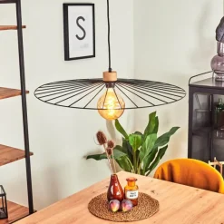 Lampes Vintages & Rétros-hofstein Suspension Rossedalen Brun, 1 lumière