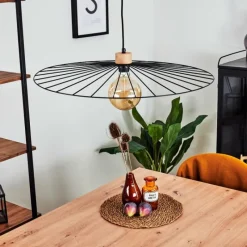 Lampes Vintages & Rétros-hofstein Suspension Rossedalen Brun, 1 lumière