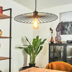 Lampes Vintages & Rétros-hofstein Suspension Rossedalen Brun, 1 lumière