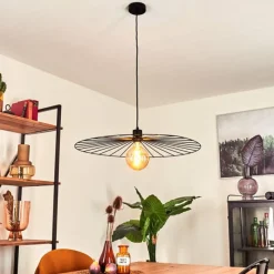 Style Boho-Chic-hofstein Suspension Rossedalen Noir, 1 lumière