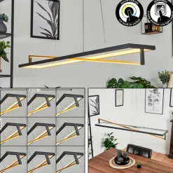 hofstein Suspension Rung LED Noir, 1 lumière