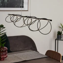 hofstein Suspension Saba LED Noir, 1 lumière