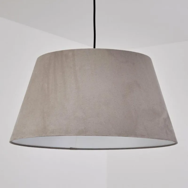 Lampes En Tissu-hofstein Suspension Sagu Noir, 1 lumière