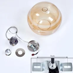 hofstein Suspension Salameo Argenté, 1 lumière