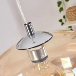 hofstein Suspension Salameo Argenté, 1 lumière