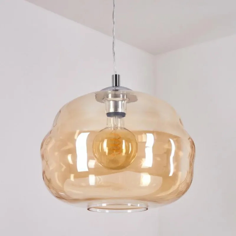 hofstein Suspension Salameo Argenté, 1 lumière