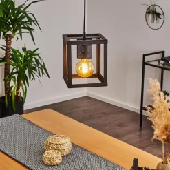 Lampes Vintages & Rétros-hofstein Suspension Salla Noir, 1 lumière