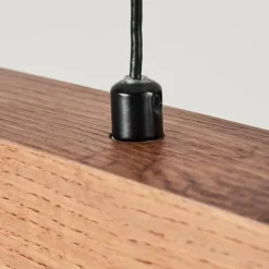 Luminaires Scandinaves-hofstein Suspension Salmi LED Brun, Couleur bois, Noir, 1 lumière