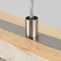 Lampes En Tissu-hofstein Suspension Saltaire Bois clair, Argenté, 5 lumières