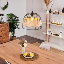 Style Boho-Chic-hofstein Suspension Samal Noir, 1 lumière