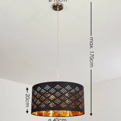 Lampes En Tissu-hofstein Suspension Samares Nickel mat, 1 lumière