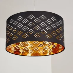 Lampes En Tissu-hofstein Suspension Samares Nickel mat, 1 lumière