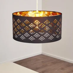 Lampes En Tissu-hofstein Suspension Samares Nickel mat, 1 lumière