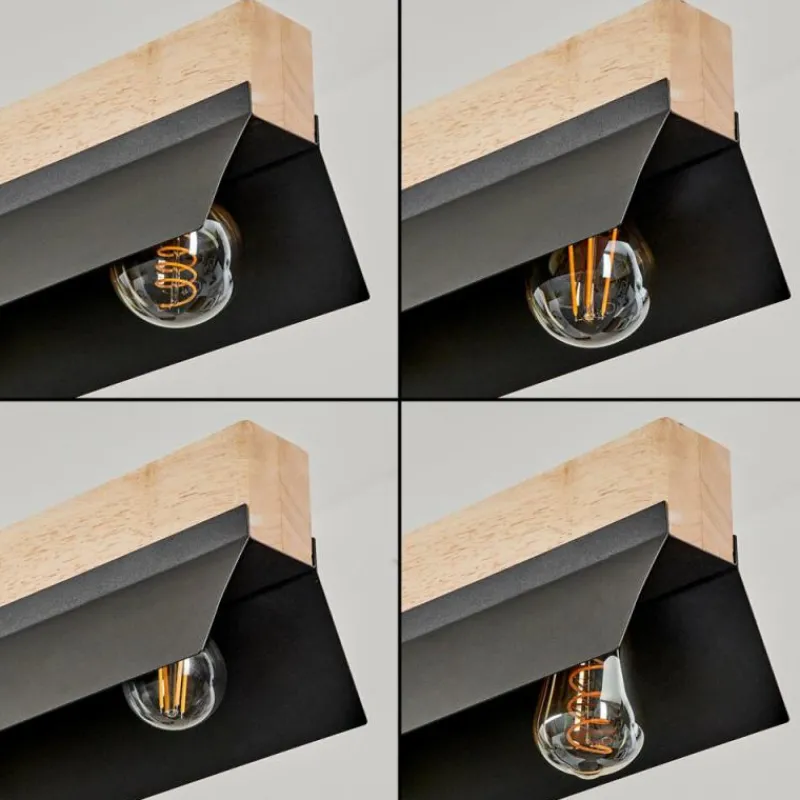 Luminaires Scandinaves-hofstein Suspension Sangkor Noir, 4 lumières