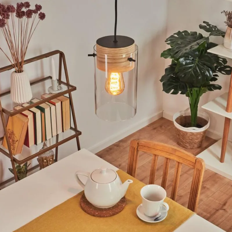 hofstein Suspension Sarteano Noir, 1 lumière