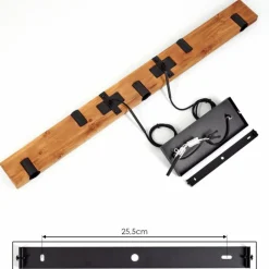 hofstein Suspension Schanis Écru, Noir, 5 lumières