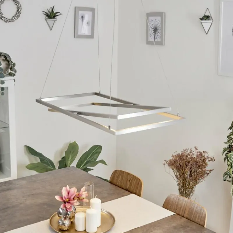 hofstein Suspension Schleitheim Chrome, Nickel mat, Blanc, 1 lumière* Suspensions