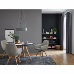 Lampes En Tissu-SCHÖNER WOHNEN-Kollektion Suspension PINA Nickel mat, 4 lumières