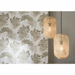 Style Boho-Chic-SCHÖNER WOHNEN-Kollektion Suspension CALLA Noir, 1 lumière