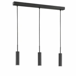 SCHÖNER WOHNEN-Kollektion Suspension STINA LED Noir, 3 lumières* Éclairage Led