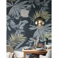 Suspension Verre Fumé-SCHÖNER WOHNEN-Kollektion Suspension MIRROR Noir, 1 lumière