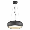 Lampes En Bois-SCHÖNER WOHNEN-Kollektion Suspension Wood LED Couleur bois, Noir, 1 lumière