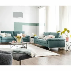 Lampes En Tissu-SCHÖNER WOHNEN-Kollektion Suspension SCHÖNER-WOHNEN-Kollektion Pina Nickel mat, 3 lumières