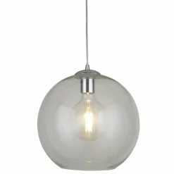 Luminaires Searchlight Suspension Searchlight BALLS Chrome, Transparent, 1 lumière