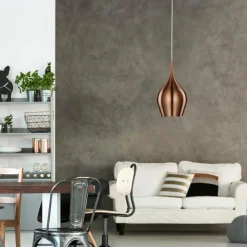 Luminaires Scandinaves-Luminaires Searchlight Suspension Searchlight VIBRANT Cuivre, 1 lumière