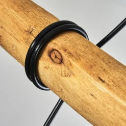 Style Boho-Chic-hofstein Suspension Seegaard Bois clair, Noir, 4 lumières