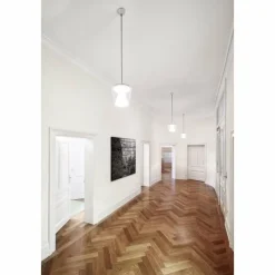 Luminaires Serien Lighting Suspension Serien Lighting ANNEX LED Chrome, Transparent, 1 lumière