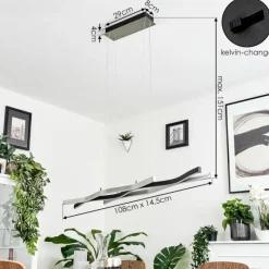 hofstein Suspension Serlande LED Aluminium, 1 lumière