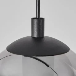 Suspension Verre Fumé-hofstein Suspension Sernf Noir, 3 lumières