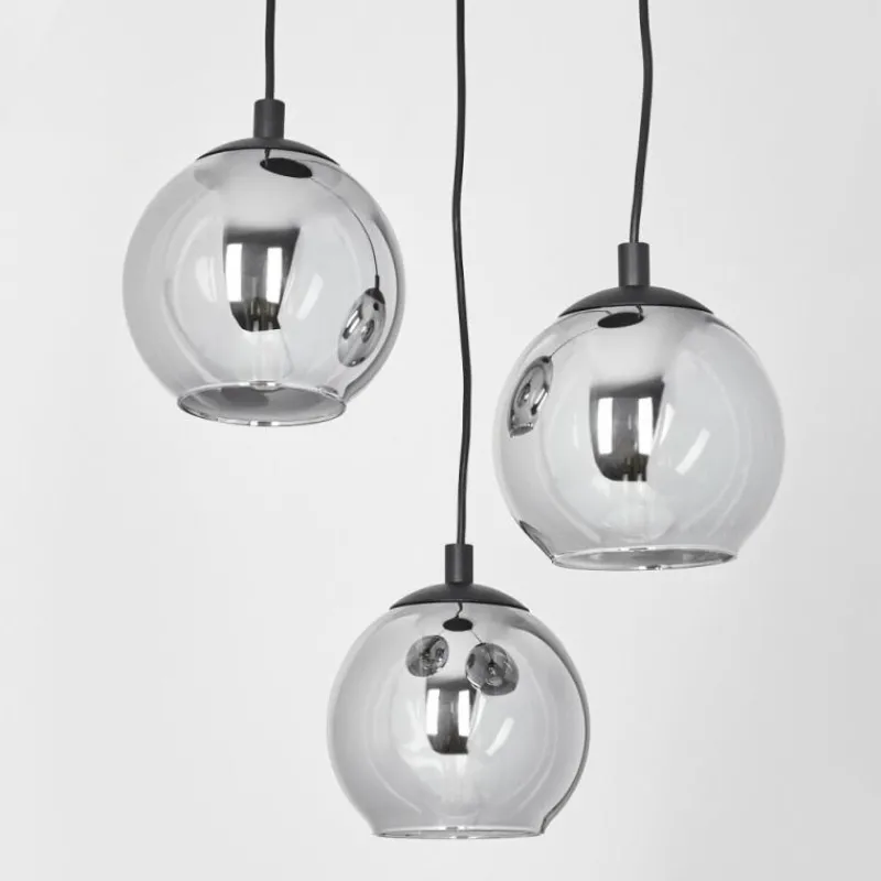 hofstein Suspension Sernf Noir, 3 lumières