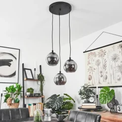 hofstein Suspension Sernf Noir, 3 lumières