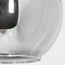 Suspension Verre Fumé-hofstein Suspension Sernf Noir, 10 lumières