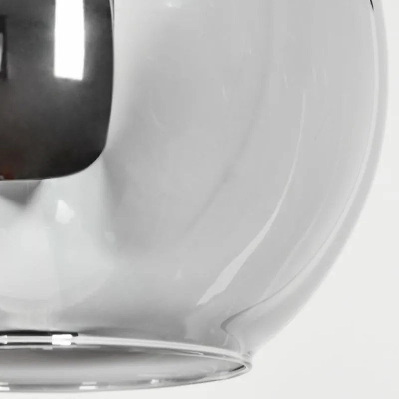 Suspension Verre Fumé-hofstein Suspension Sernf Noir, 10 lumières