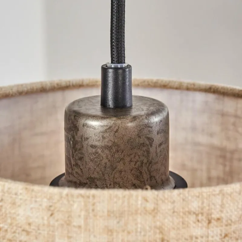 Lampes En Tissu-hofstein Suspension Shiburg Bois clair, 4 lumières