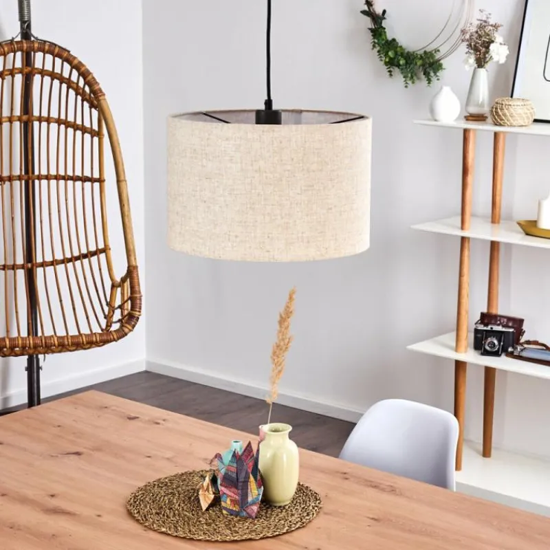 Lampes En Tissu-hofstein Suspension Shiburg Bois clair, 1 lumière