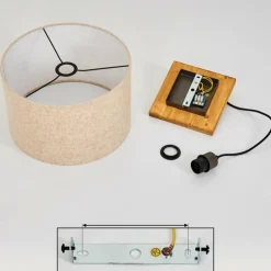 Lampes En Tissu-hofstein Suspension Shiburg Bois clair, 1 lumière