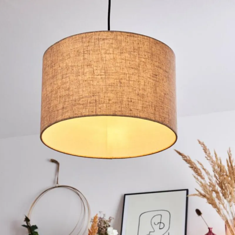 Lampes En Tissu-hofstein Suspension Shiburg Bois clair, 1 lumière