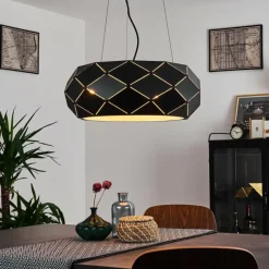 hofstein Suspension Shouver Noir, 3 lumières