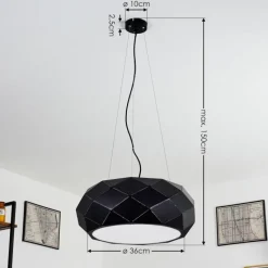 hofstein Suspension Shouver Noir, 3 lumières