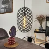 Lampes Vintages & Rétros-hofstein Suspension Shupá Noir, 1 lumière