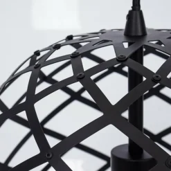 Lampes Vintages & Rétros-hofstein Suspension Shupá Noir, 1 lumière