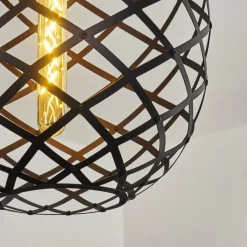 Lampes Vintages & Rétros-hofstein Suspension Shupá Noir, 1 lumière