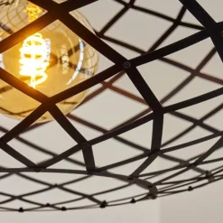 Lampes Vintages & Rétros-hofstein Suspension Shupá Noir, 1 lumière