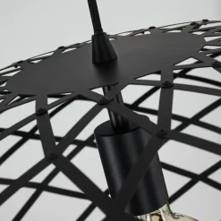 Lampes Vintages & Rétros-hofstein Suspension Shupá Noir, 1 lumière