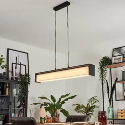 hofstein Suspension Siders LED Noir, 1 lumière, Changeur de couleurs